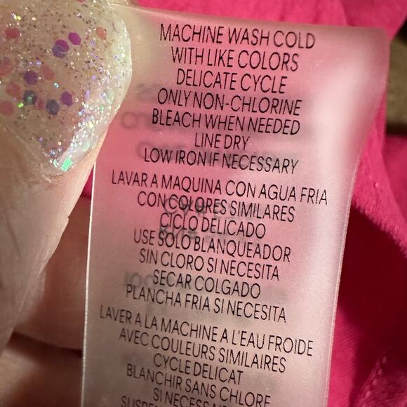 Calvin Klein Women's Pink Roll-Tab Sleeve Tunic Blouse Size XL - Picture 6 of 8